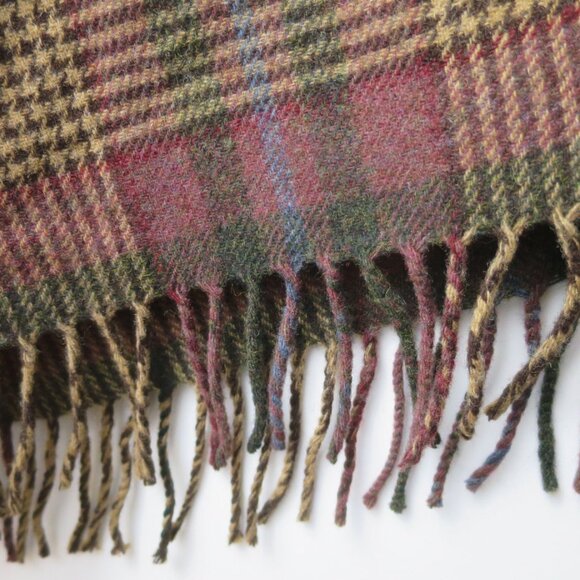 Lauren Ralph Lauren Lambswool Plaid Skirt With Fringe 6P - Picture 6 of 11